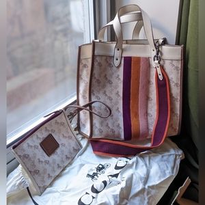 Coach Field Tote and matching mini bag